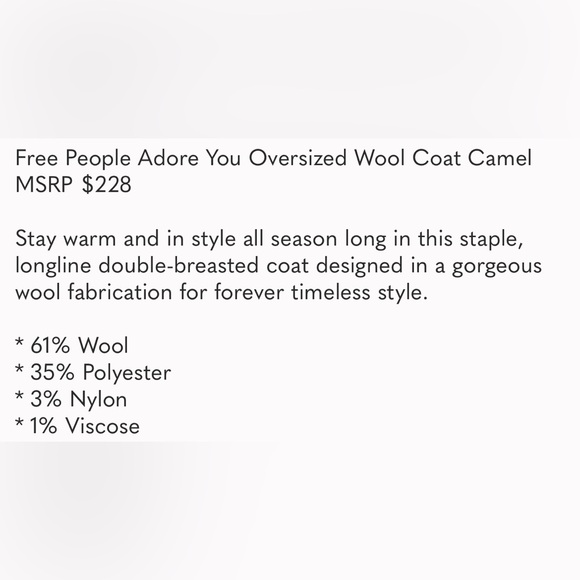 Free People Adore You Wool Coat - Picture 5 of 5